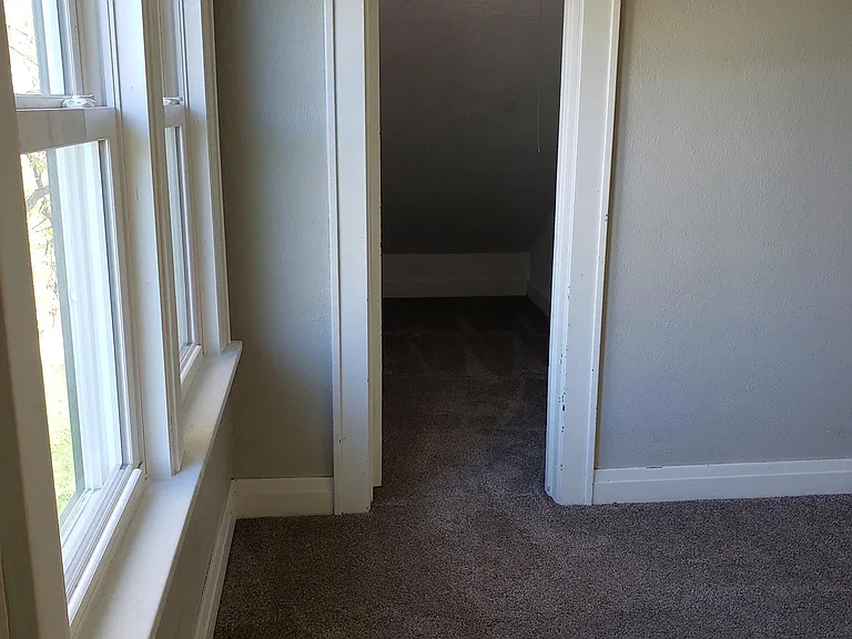 closet from bedroom/living space.