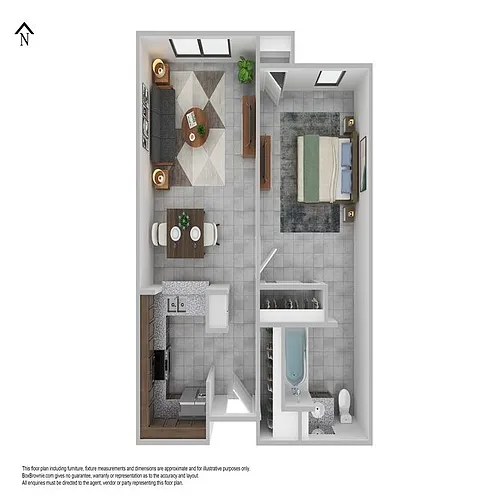 Floor plan 1 Bedroom