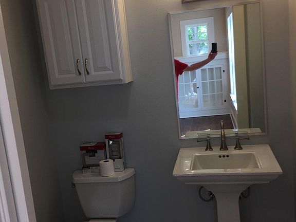 half bath off living room