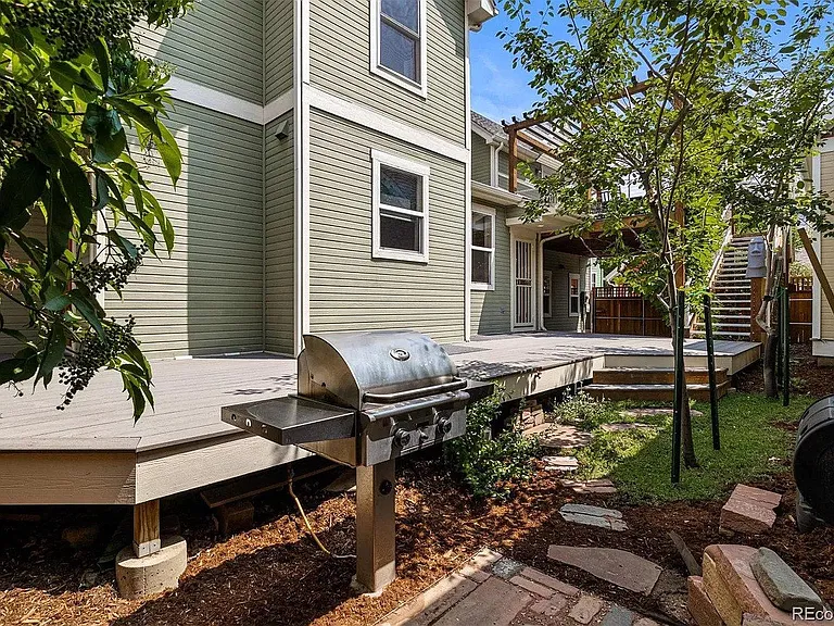 Patio gas grill.