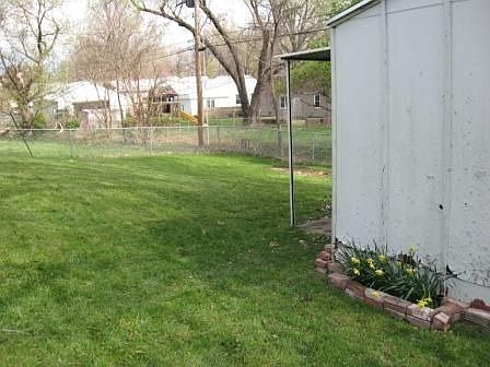 Large open backyard