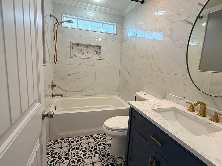 Shared hall bath