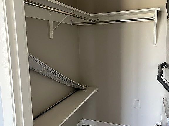 Walk-in master closet