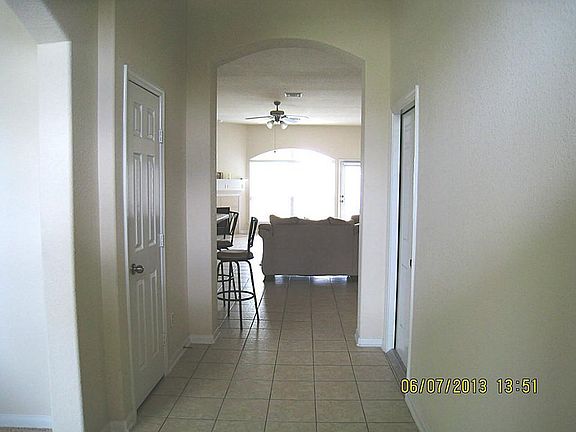 Extended tile entry view upon entering home