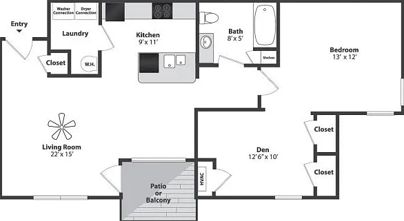 Cedar 1 Bedroom Den Cedar 1 Bedroom Den
