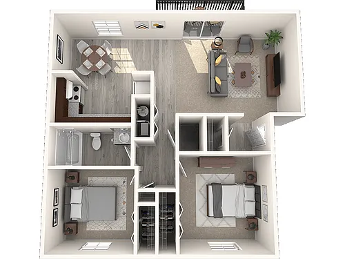 Floor plan 2 Bedroom Apartment