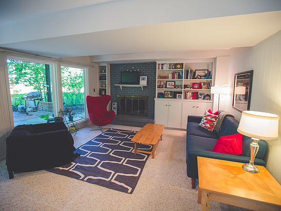 Lower level living area