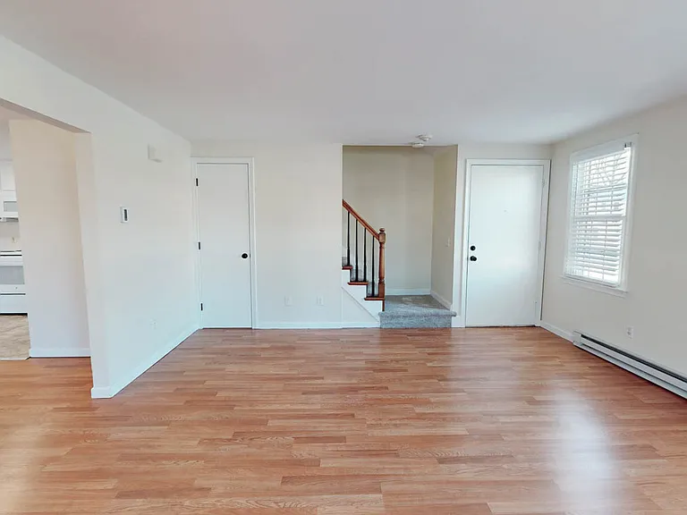 Bright and inviting with beautiful designer luxury vinyl plank flooring.