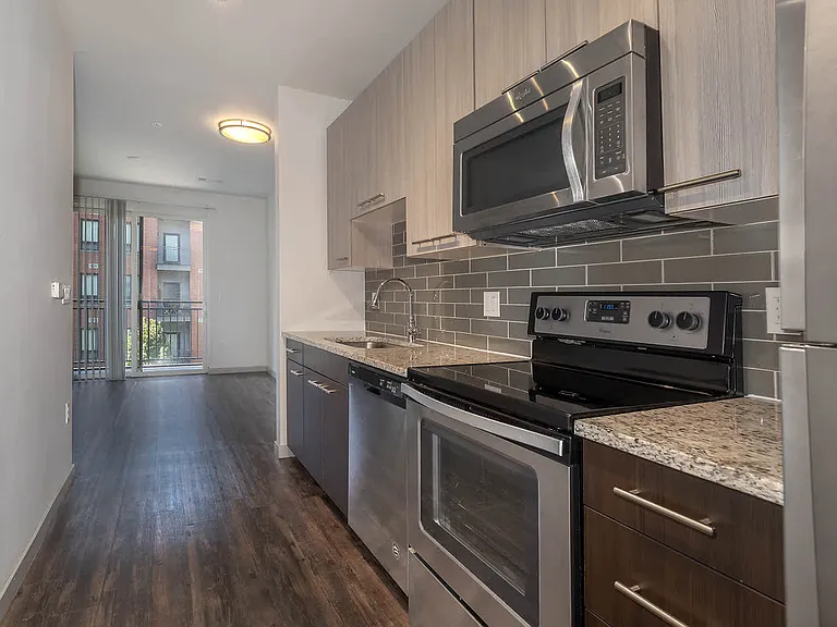 Kitchen and Living Area with Hard Surface Flooring