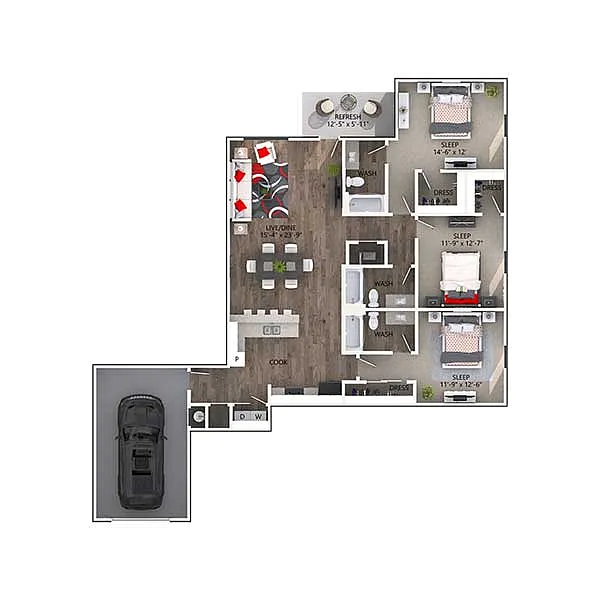 Floor plan Burton