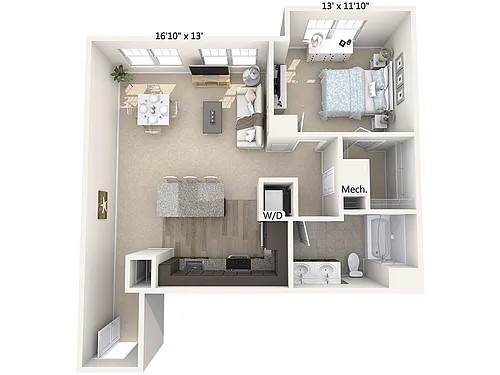 Floor plan A7-830sq-Stainless