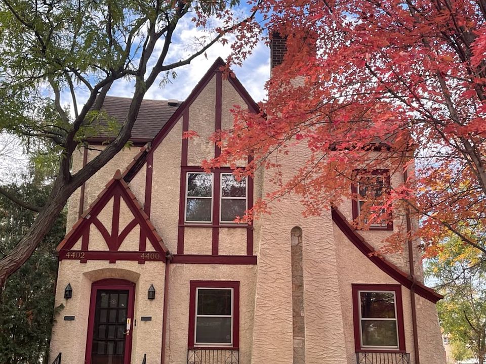 Front of duplex. Unit on second floor.