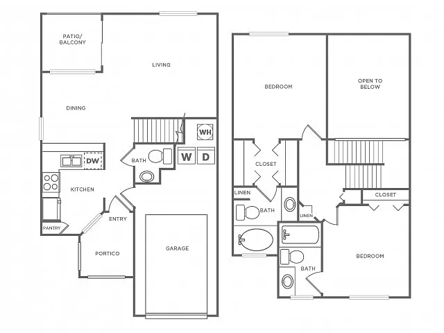 Floor plan Orchid (1220 SF)