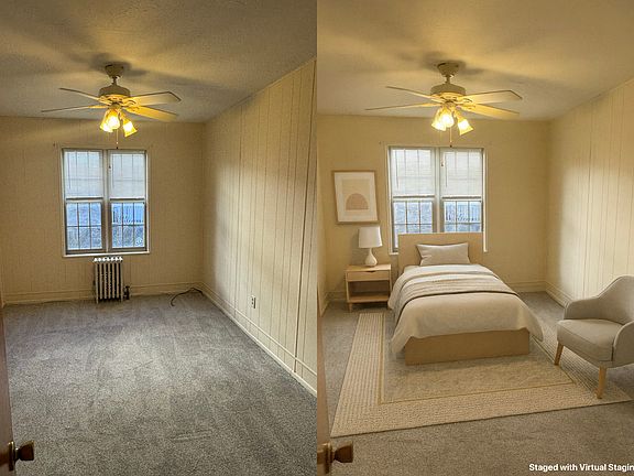 Bedroom (& staged)
