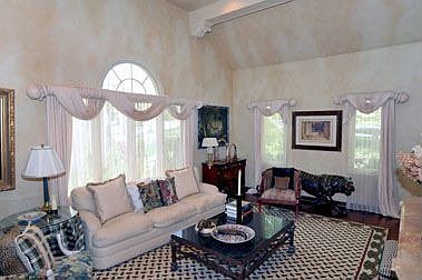Formal Living Room with vaulted ceiling