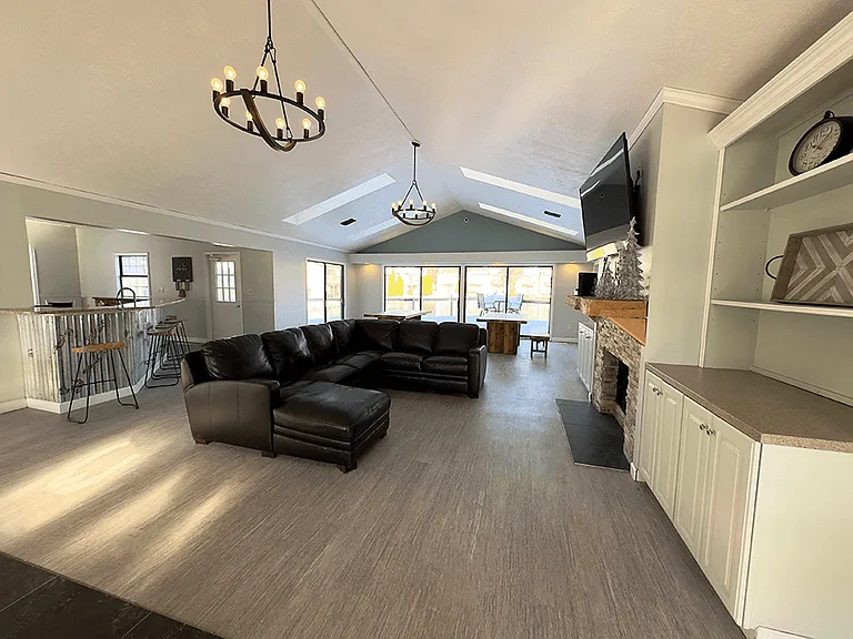 High Vaulted Ceilings in the Lounge Area