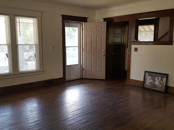 Wood framed stairway
