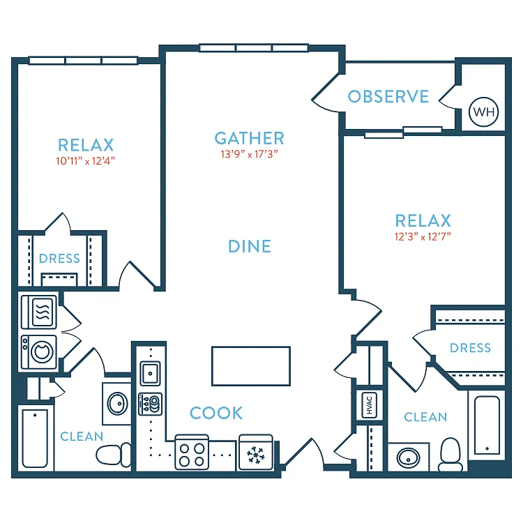 Floor plan 1109 Berkeley B1