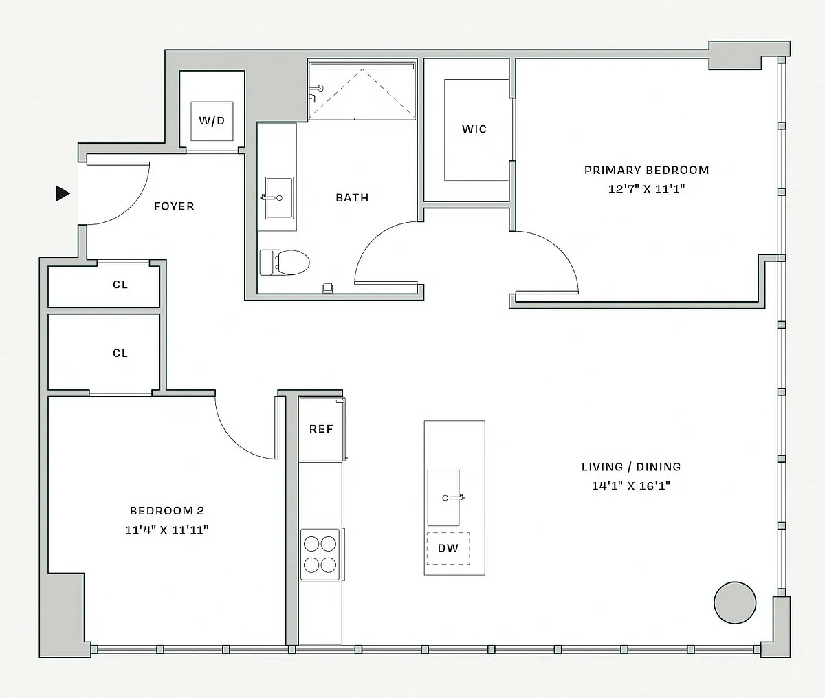 Floor plan B1D