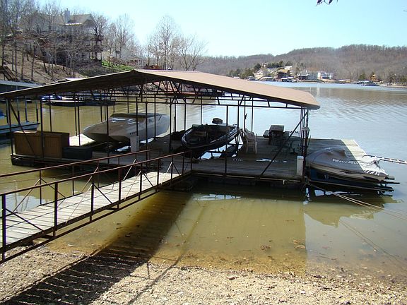 2 Well Dock With Lifts and PWC lift (lake was 5' below summer norm here)
