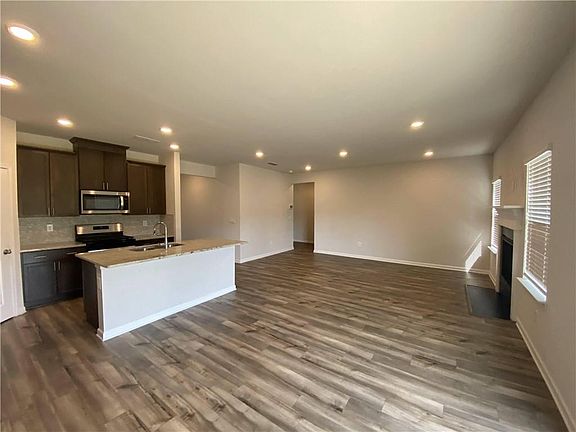 Open concept Kitchen and Living Room
