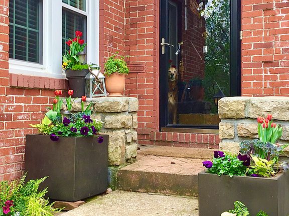 Inviting front stoop