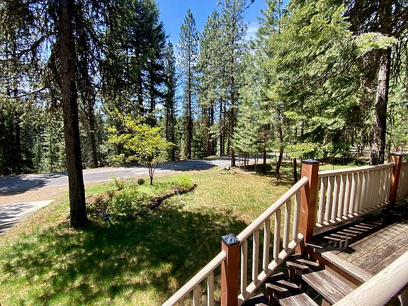 Front yard. River is on the other side of the road.