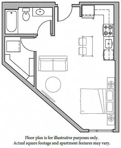 Floor plan S2 Studio North
