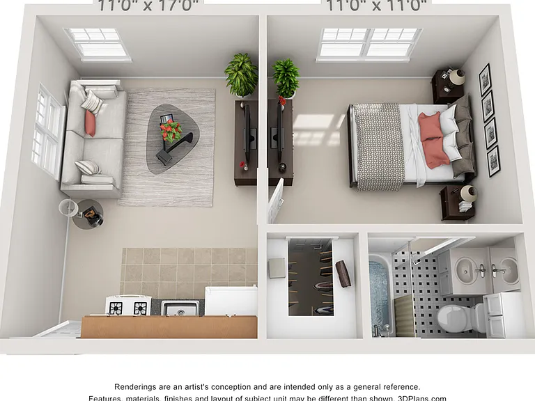 JUNIOR ONE BEDROOM - 375 SF JUNIOR ONE BEDROOM - 375 SF