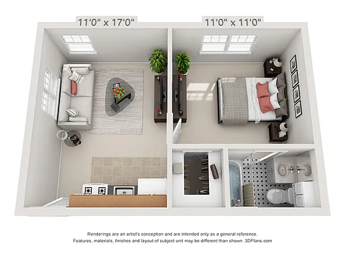 Floor plan Studio