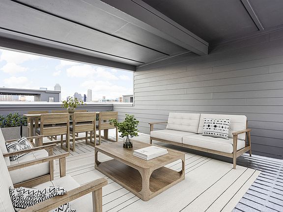 Partially Covered Private Rooftop Deck