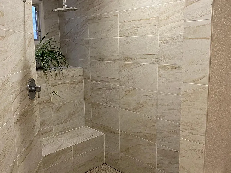 Master shower