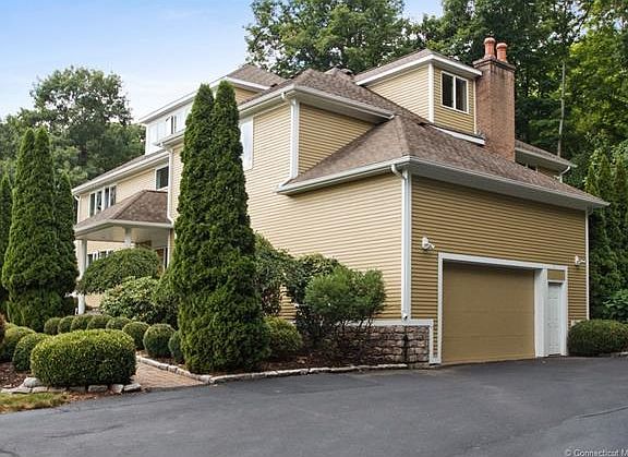 The two car attached garage...