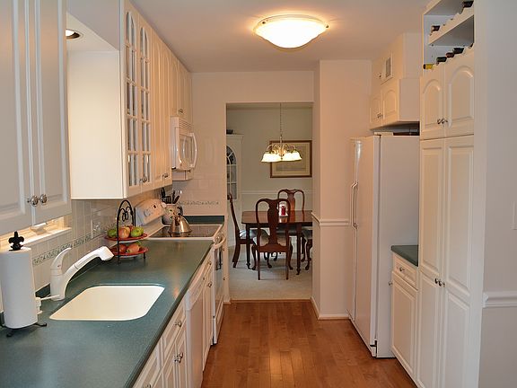 Kitchen with new wood floors