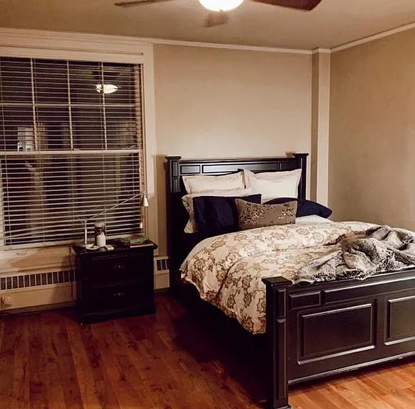 Master bedroom with large walk in closet.