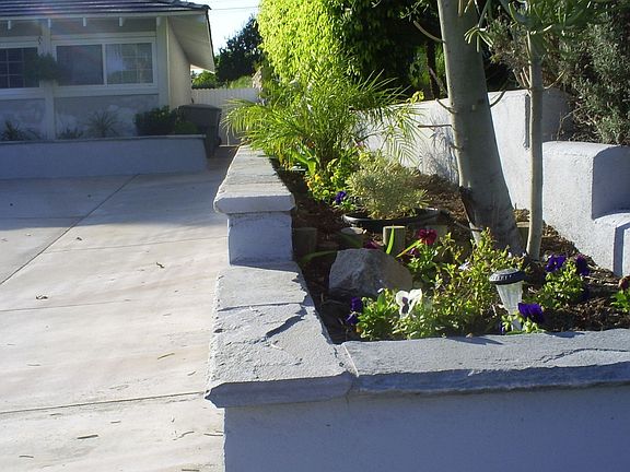 New stone caps on the exterior!