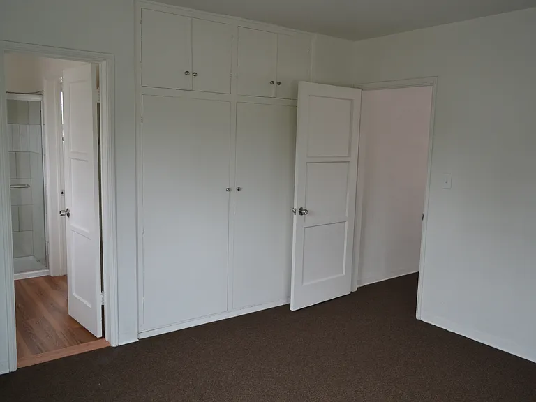 Bedroom to living room and bathroom