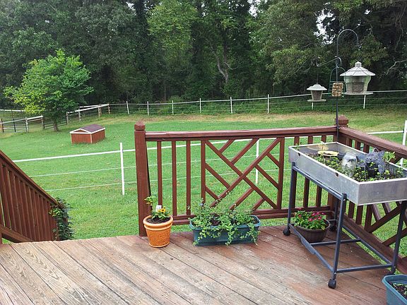 View of back yard from deck