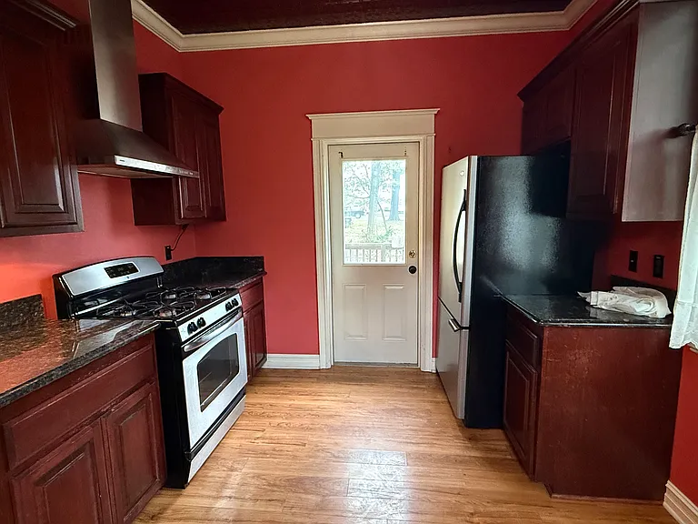 Large kitchen with appliances