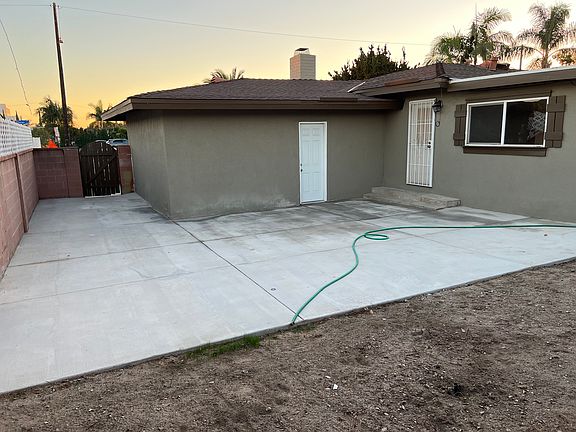 Large Concrete Backyard