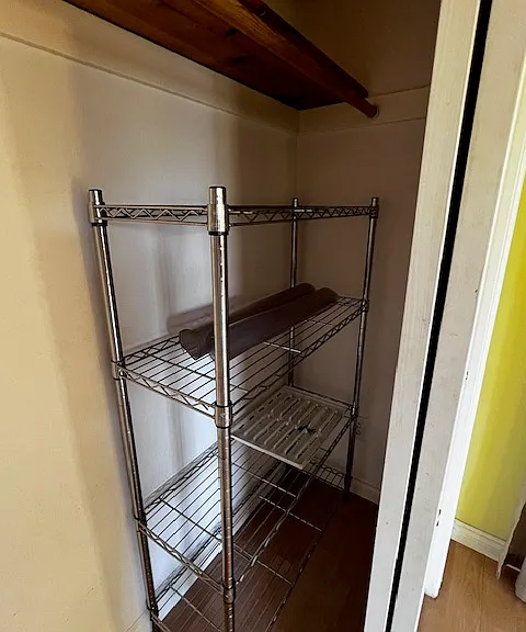Pantry Closet with Stainless Steel shelves View 2