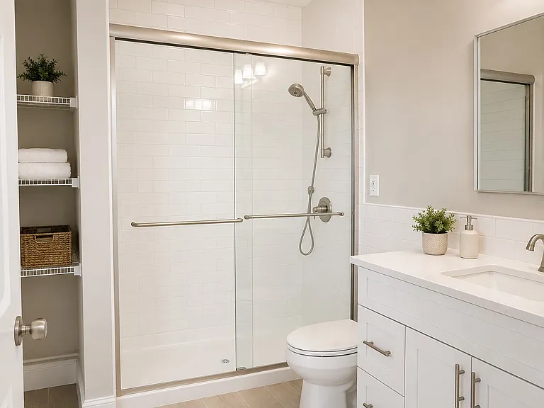 Bathroom with beautiful finishes