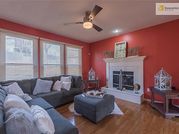 Living room with gas fireplace
