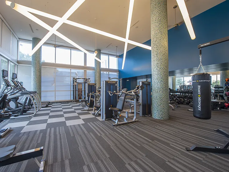 A sleek space for wellness and strength.