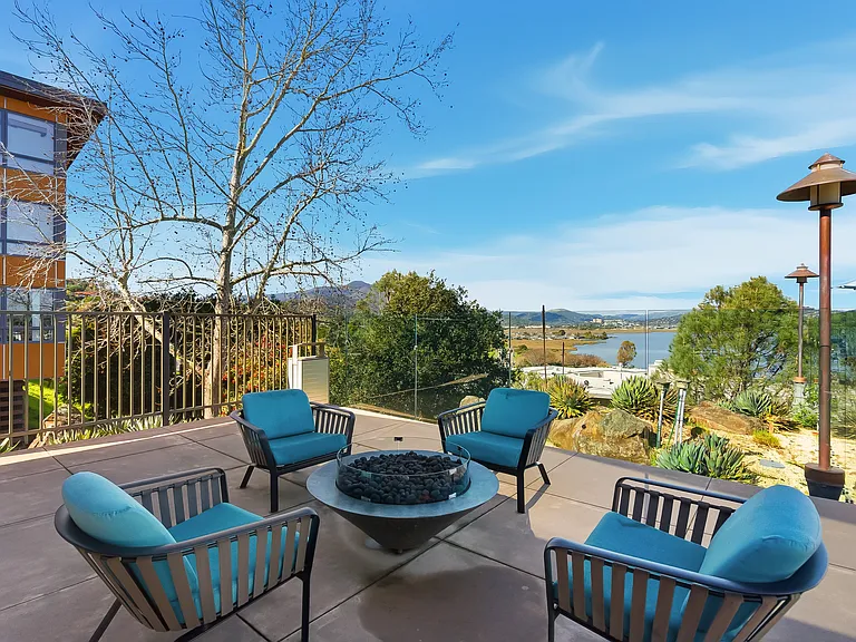 Gather around the firepit for cozy nights and conversation.