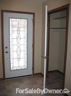 front door and guest closet