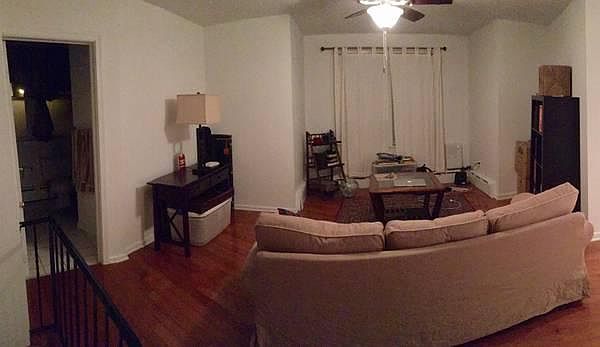 Living Room. Bathroom to left.