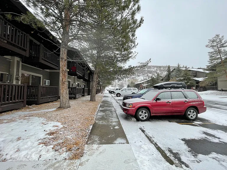 Parking outside with permit.