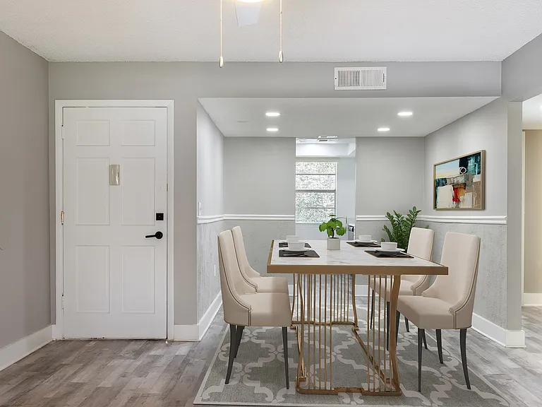 Virtually Staged Dining Room