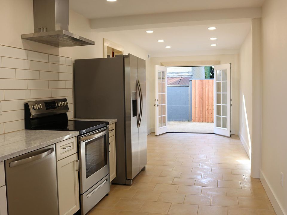 View from the entrance toward the private yard